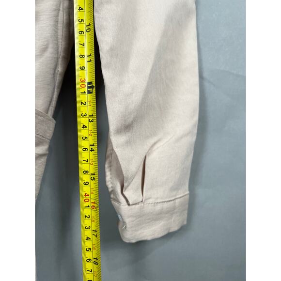 Kate Hewko Draped Shirt Dress Cream *Dimensions in Picture* - Picture 5 of 6